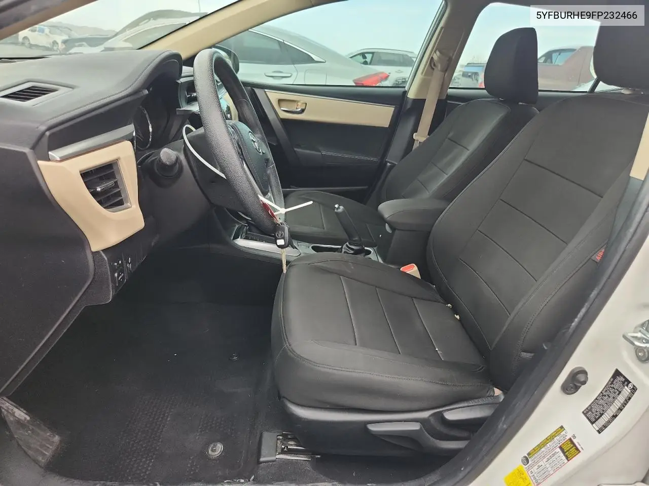 2015 Toyota Corolla L VIN: 5YFBURHE9FP232466 Lot: 63127505