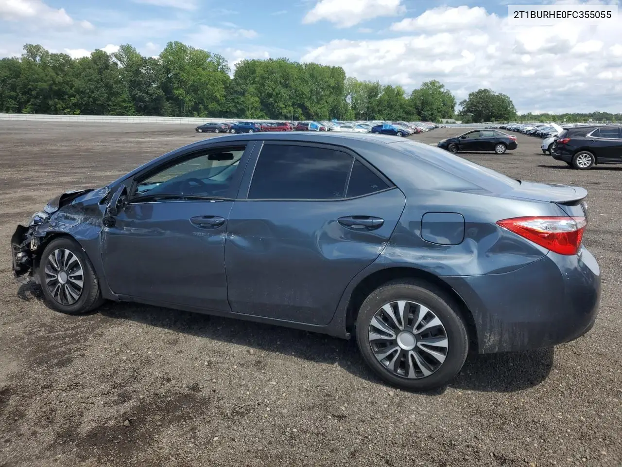 2015 Toyota Corolla L VIN: 2T1BURHE0FC355055 Lot: 63194675