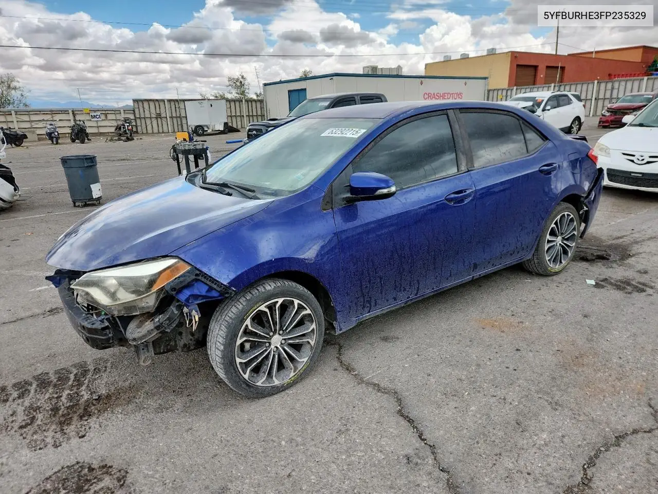 2015 Toyota Corolla L VIN: 5YFBURHE3FP235329 Lot: 63292215