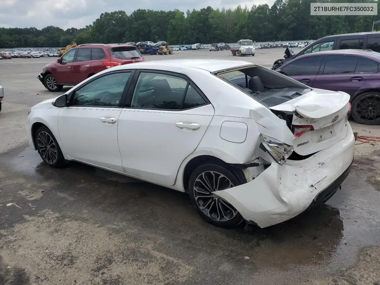 2015 Toyota Corolla L VIN: 2T1BURHE7FC350032 Lot: 63380385