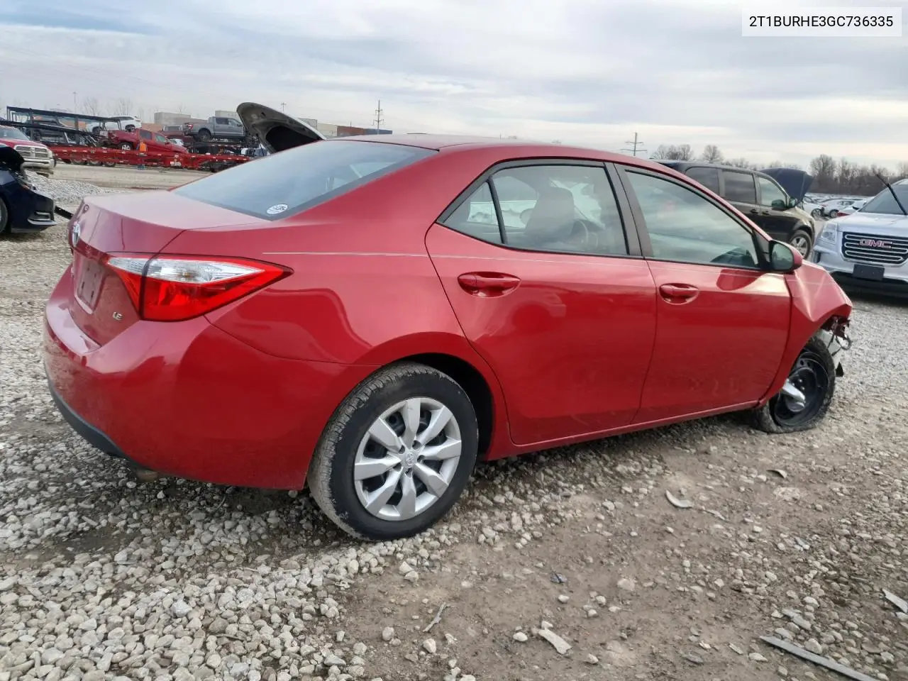 2016 Toyota Corolla L VIN: 2T1BURHE3GC736335 Lot: 49428065