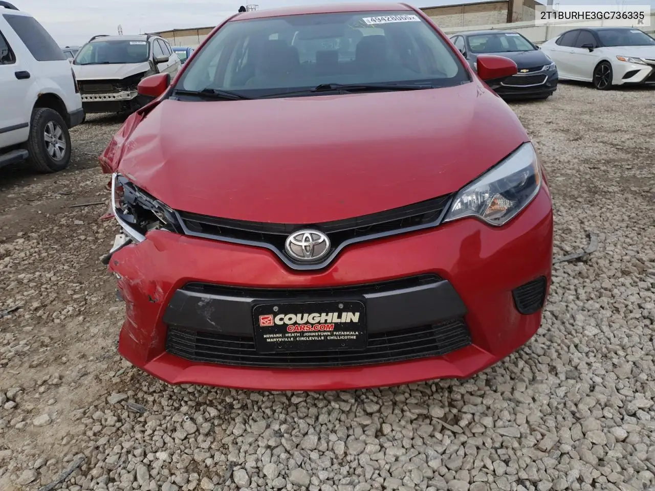 2016 Toyota Corolla L VIN: 2T1BURHE3GC736335 Lot: 49428065