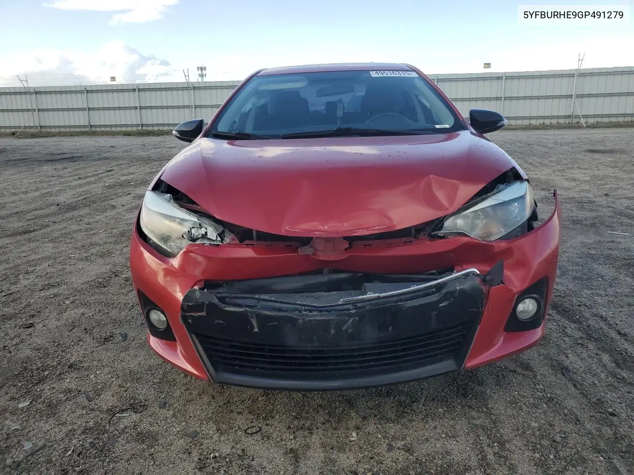 2016 Toyota Corolla L VIN: 5YFBURHE9GP491279 Lot: 49516315