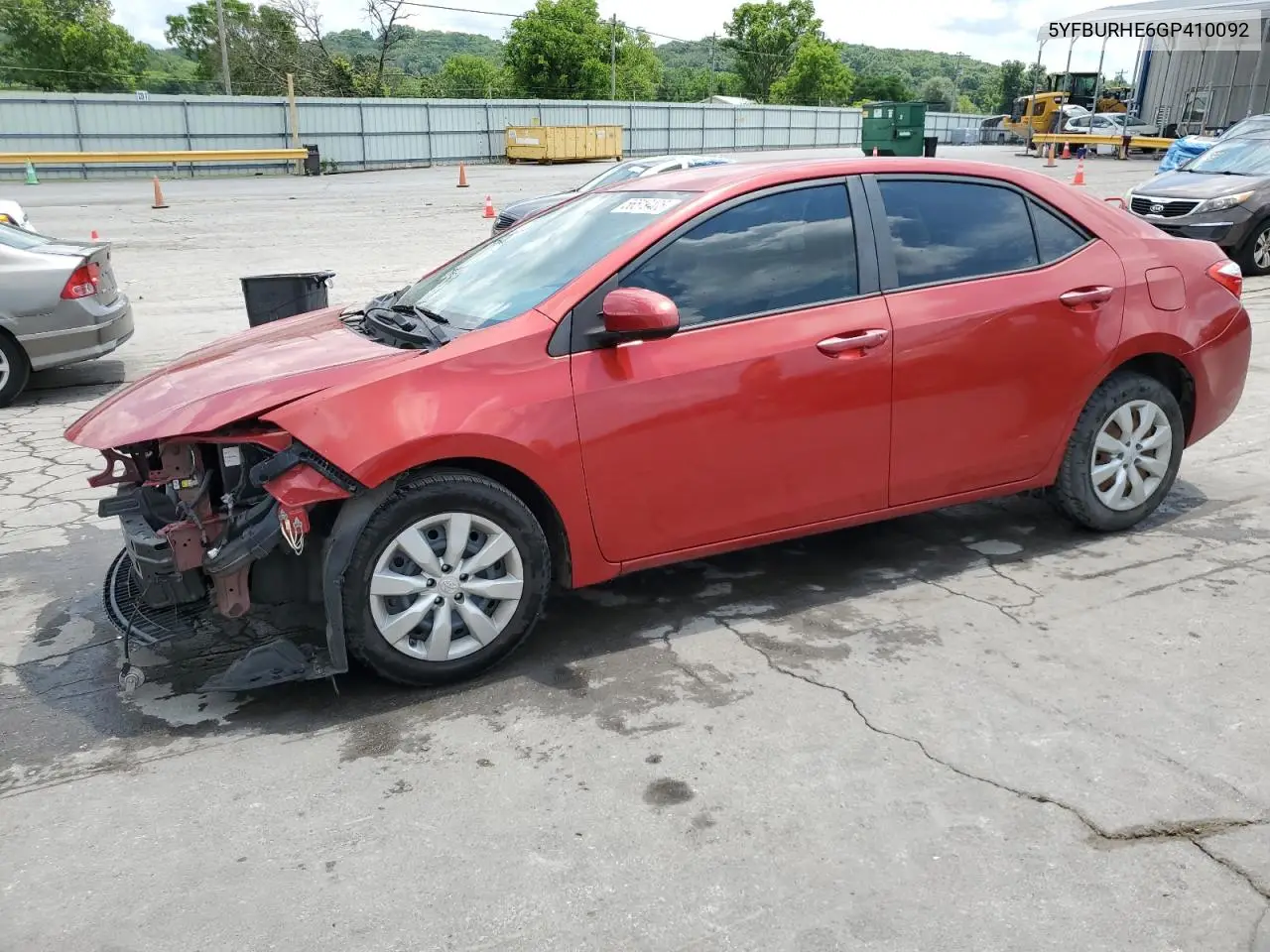 2016 Toyota Corolla L VIN: 5YFBURHE6GP410092 Lot: 56519405