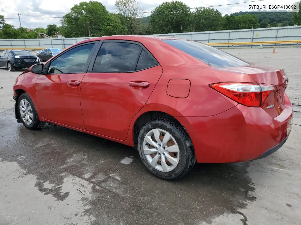 2016 Toyota Corolla L VIN: 5YFBURHE6GP410092 Lot: 56519405