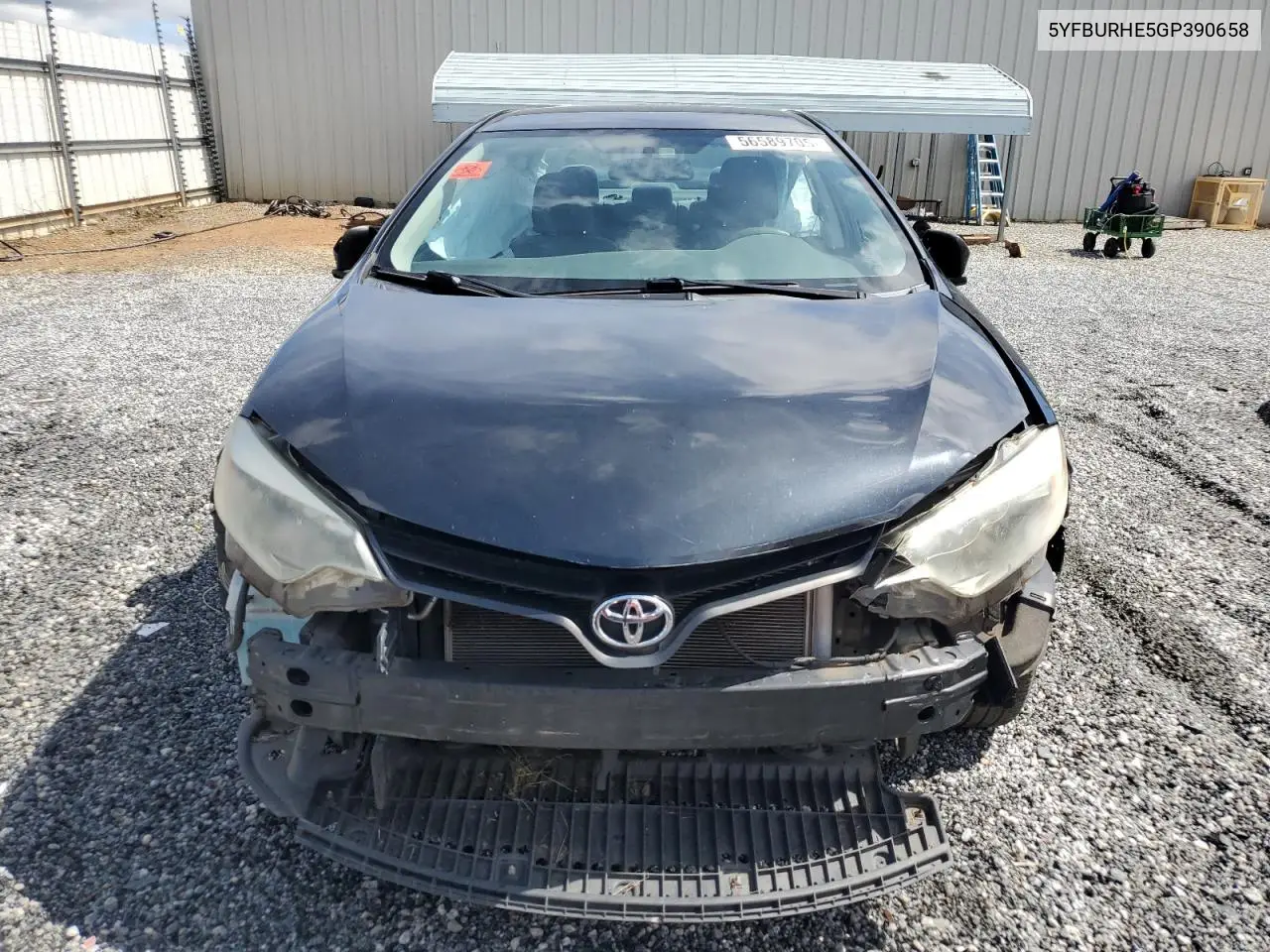 2016 Toyota Corolla L VIN: 5YFBURHE5GP390658 Lot: 56589705