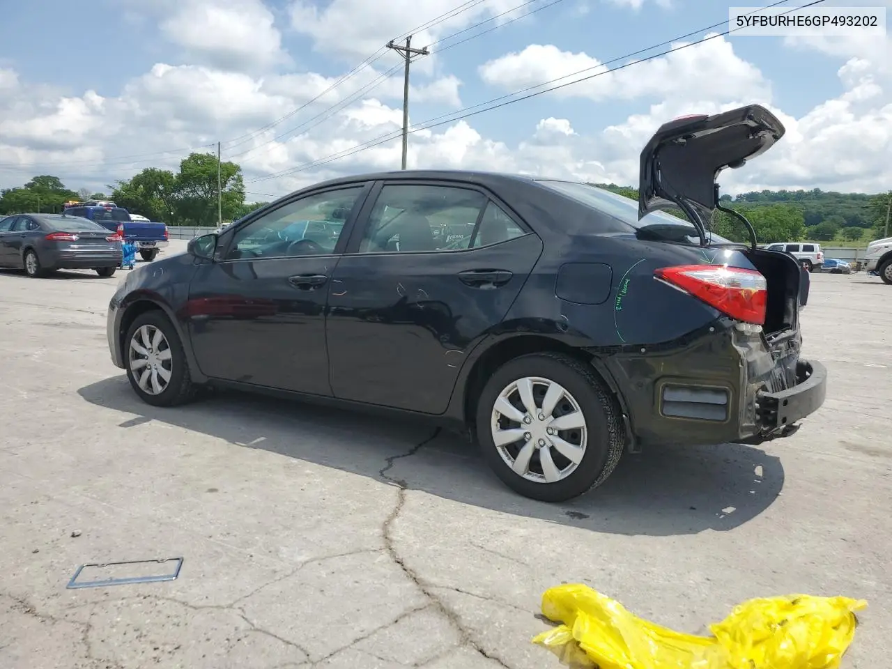 2016 Toyota Corolla L VIN: 5YFBURHE6GP493202 Lot: 57095795