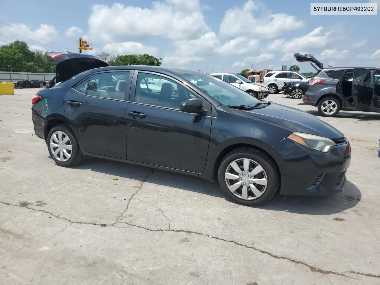 2016 Toyota Corolla L VIN: 5YFBURHE6GP493202 Lot: 57095795