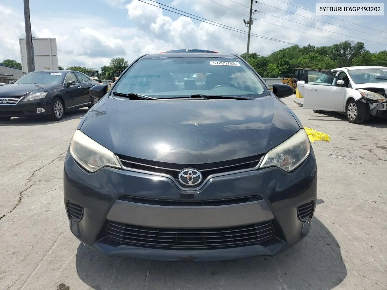2016 Toyota Corolla L VIN: 5YFBURHE6GP493202 Lot: 57095795