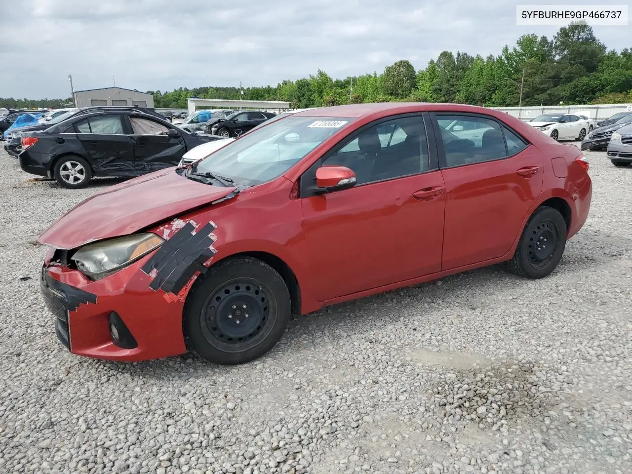 2016 Toyota Corolla L VIN: 5YFBURHE9GP466737 Lot: 57255085
