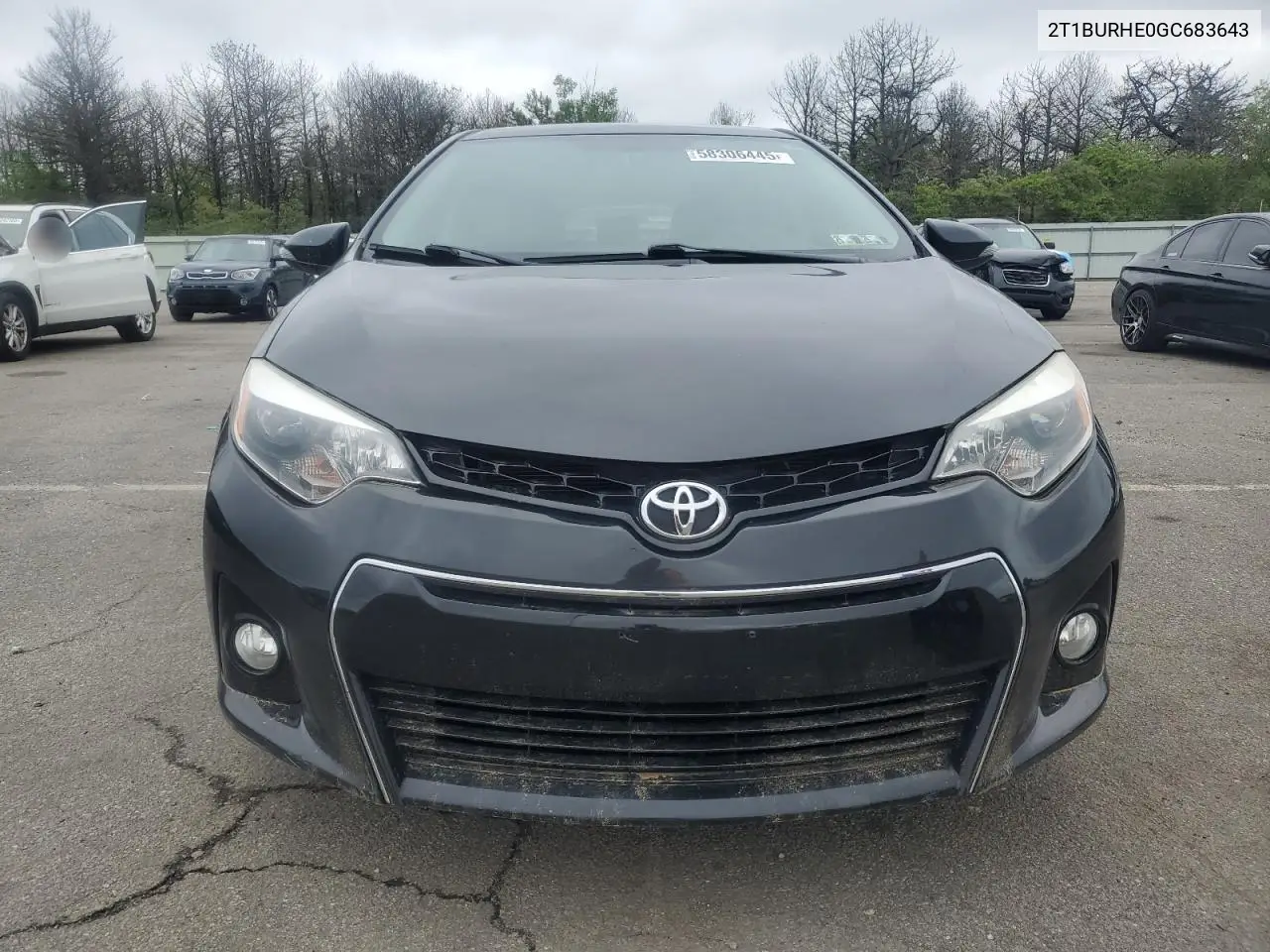 2016 Toyota Corolla L VIN: 2T1BURHE0GC683643 Lot: 58306445