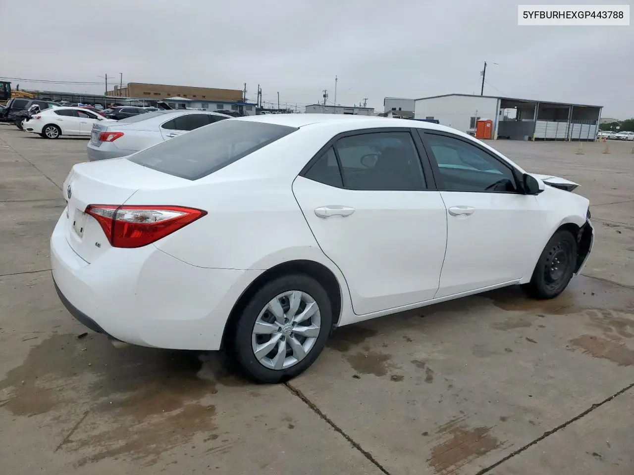 2016 Toyota Corolla L VIN: 5YFBURHEXGP443788 Lot: 58781135