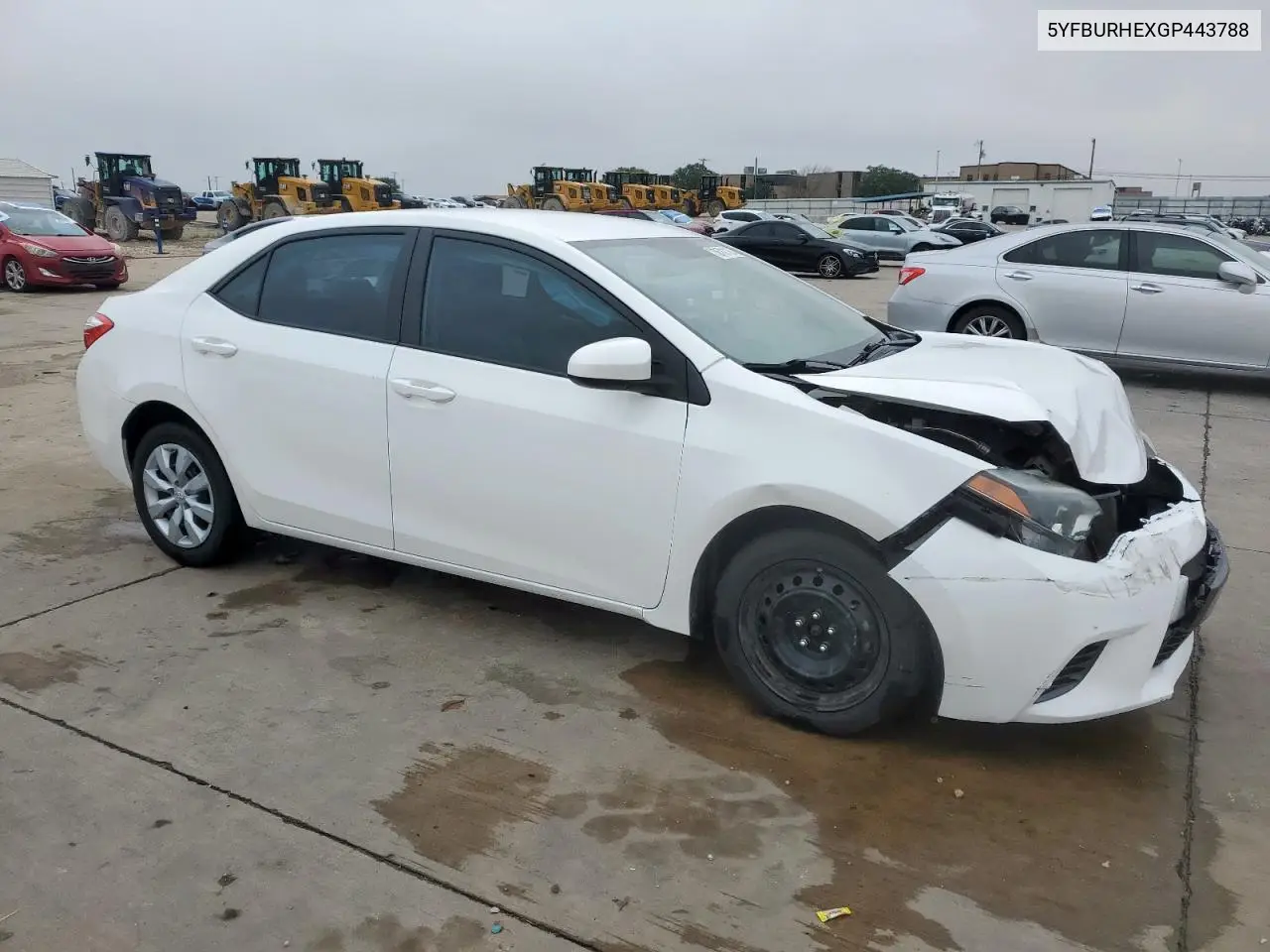 2016 Toyota Corolla L VIN: 5YFBURHEXGP443788 Lot: 58781135
