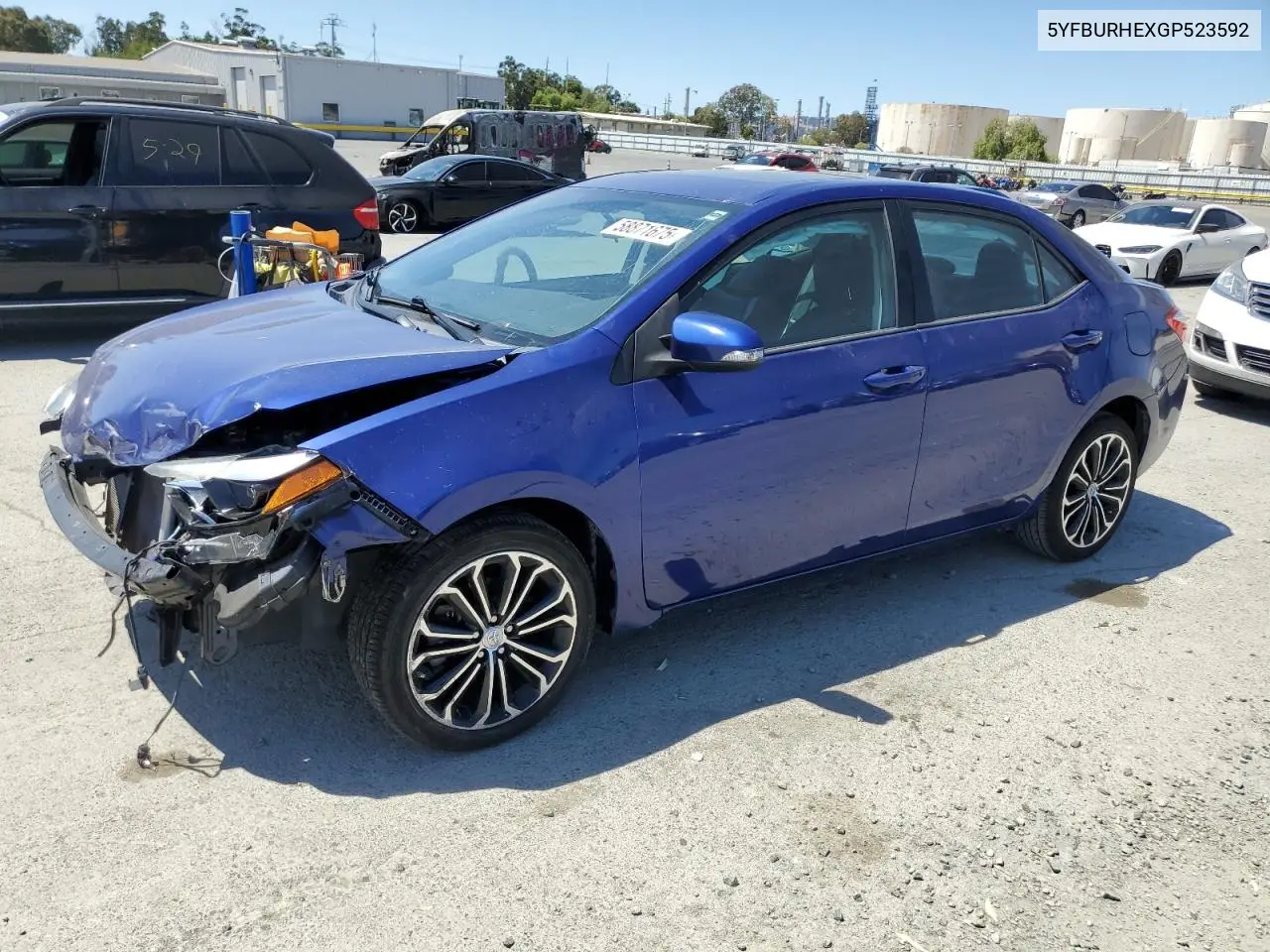 2016 Toyota Corolla L VIN: 5YFBURHEXGP523592 Lot: 58871675