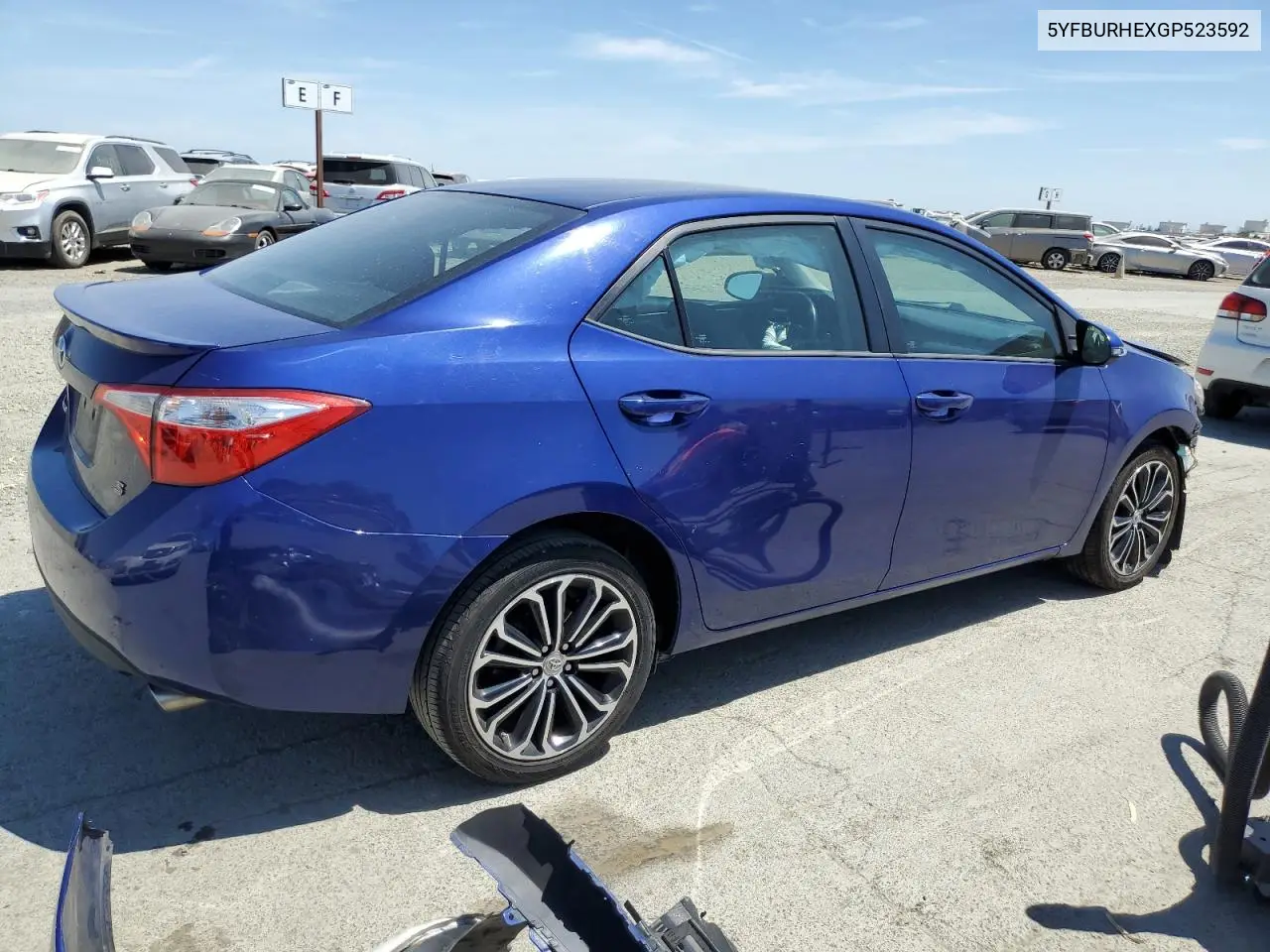 2016 Toyota Corolla L VIN: 5YFBURHEXGP523592 Lot: 58871675