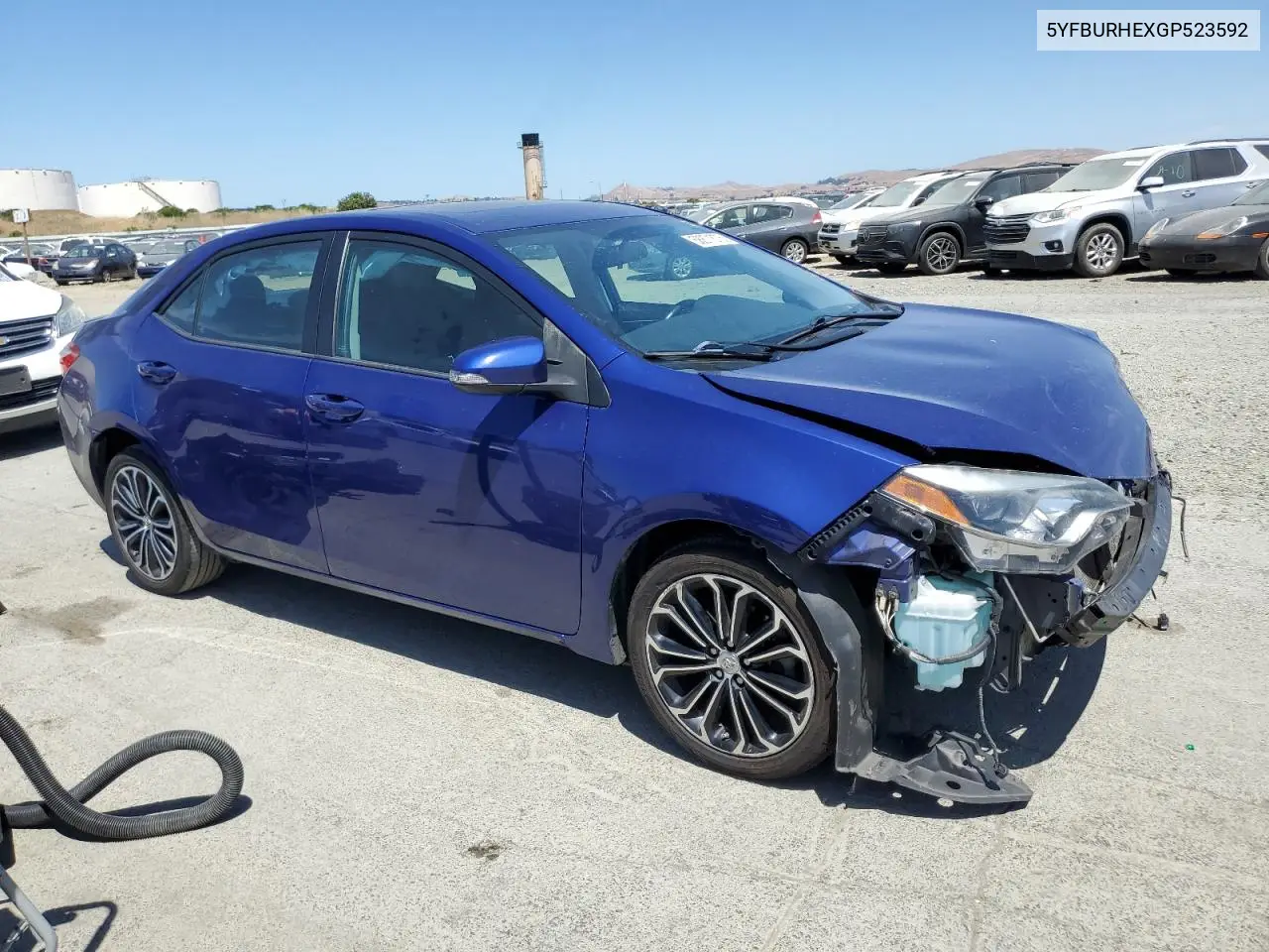 2016 Toyota Corolla L VIN: 5YFBURHEXGP523592 Lot: 58871675