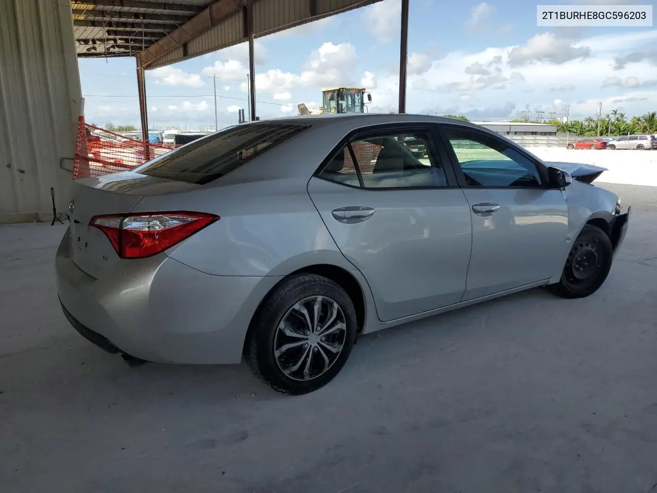 2016 Toyota Corolla L VIN: 2T1BURHE8GC596203 Lot: 61108745