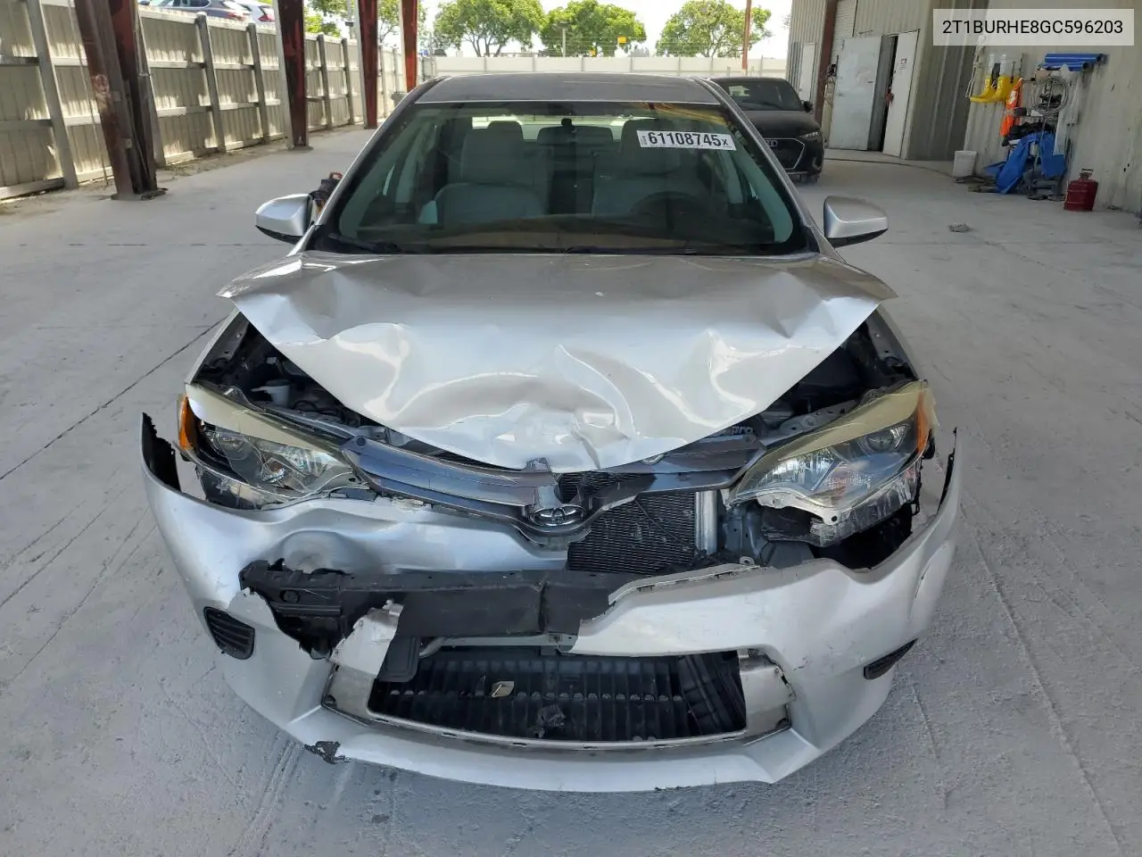 2016 Toyota Corolla L VIN: 2T1BURHE8GC596203 Lot: 61108745