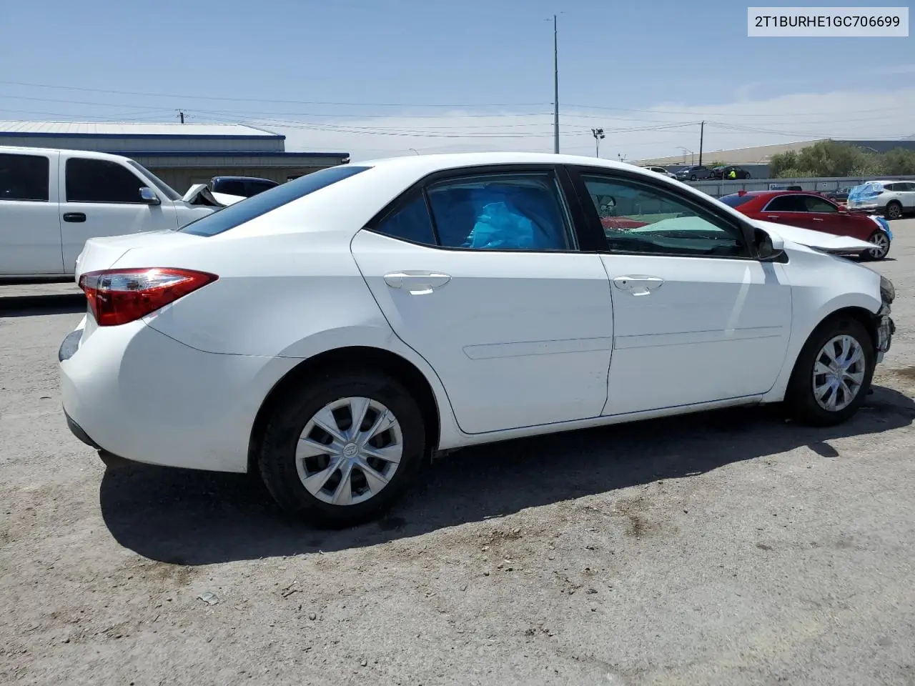 2016 Toyota Corolla L VIN: 2T1BURHE1GC706699 Lot: 61973485
