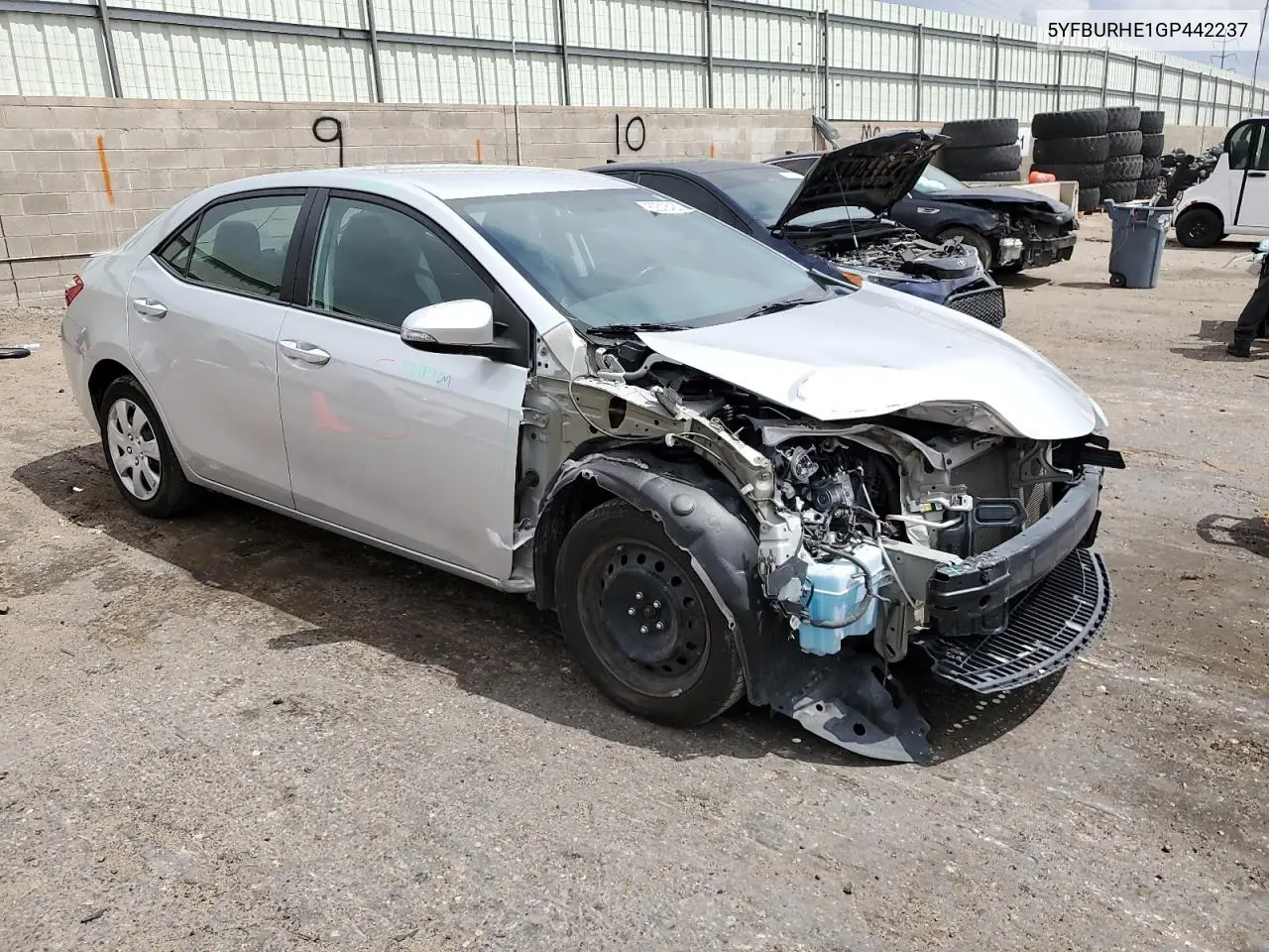 2016 Toyota Corolla L VIN: 5YFBURHE1GP442237 Lot: 62318435