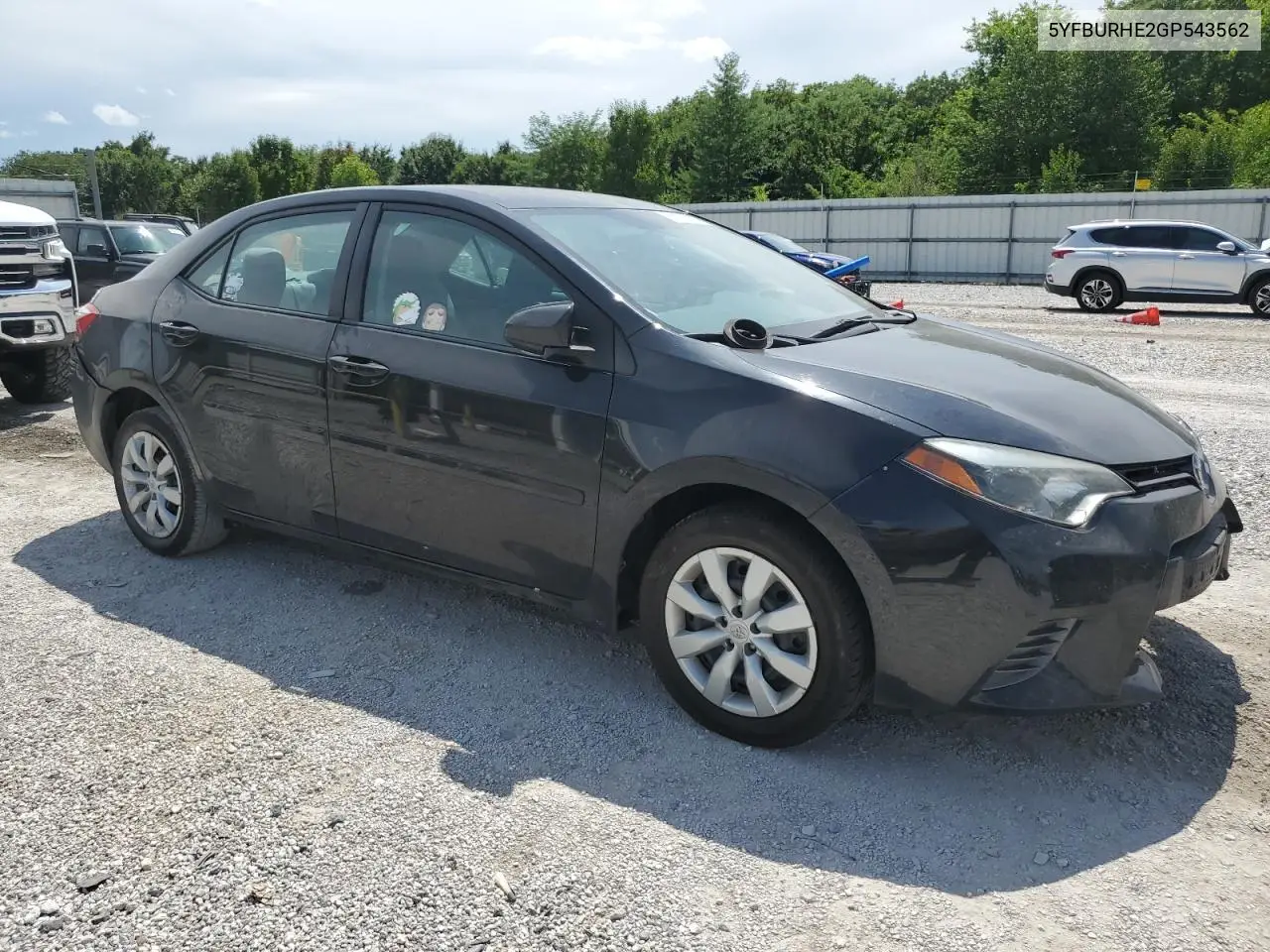 2016 Toyota Corolla L VIN: 5YFBURHE2GP543562 Lot: 62579875