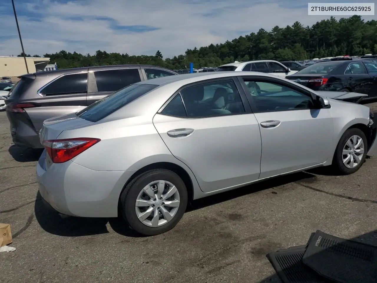 2016 Toyota Corolla L VIN: 2T1BURHE6GC625925 Lot: 62866405