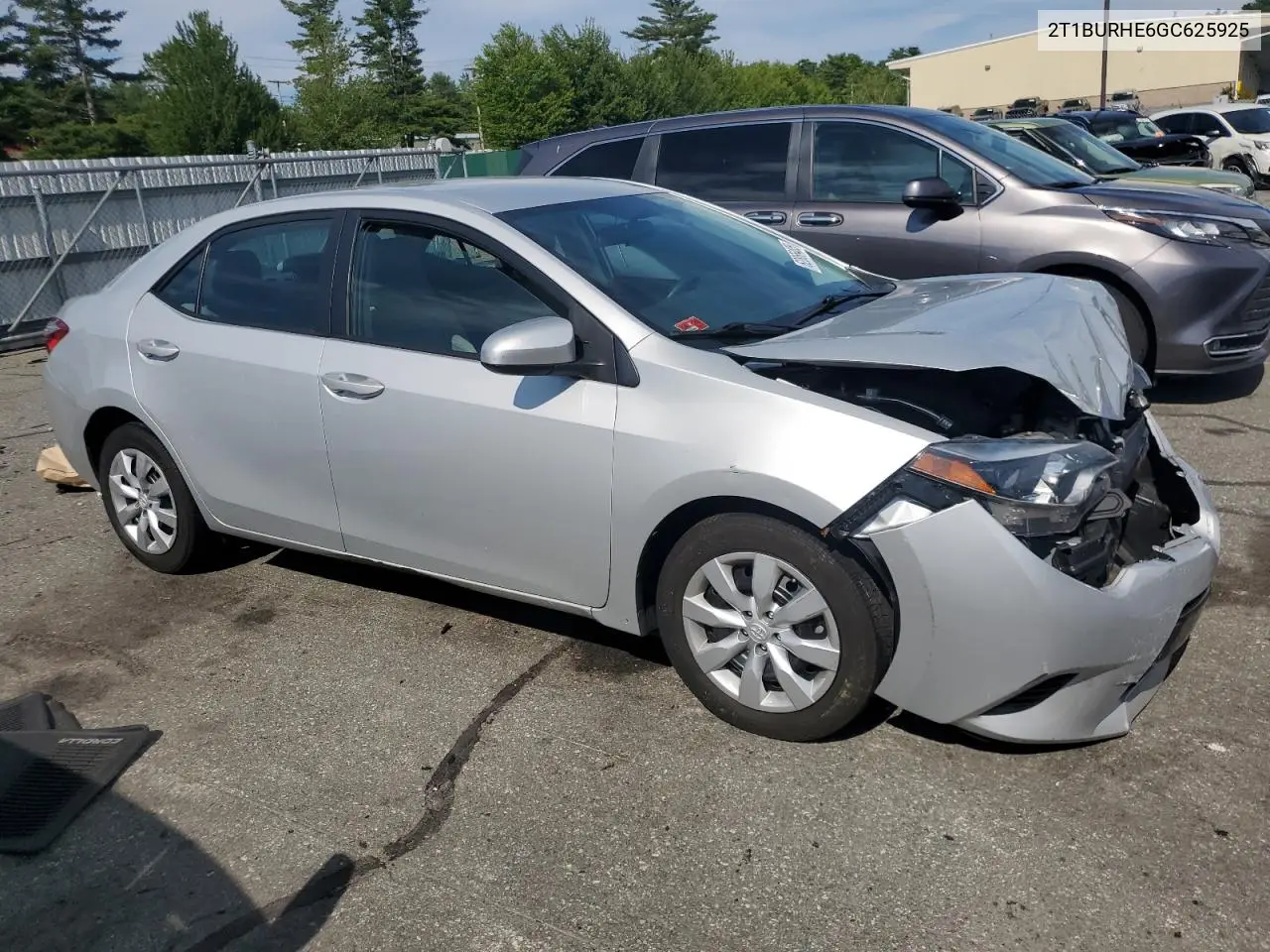 2016 Toyota Corolla L VIN: 2T1BURHE6GC625925 Lot: 62866405
