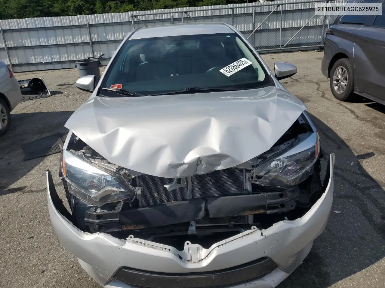 2016 Toyota Corolla L VIN: 2T1BURHE6GC625925 Lot: 62866405