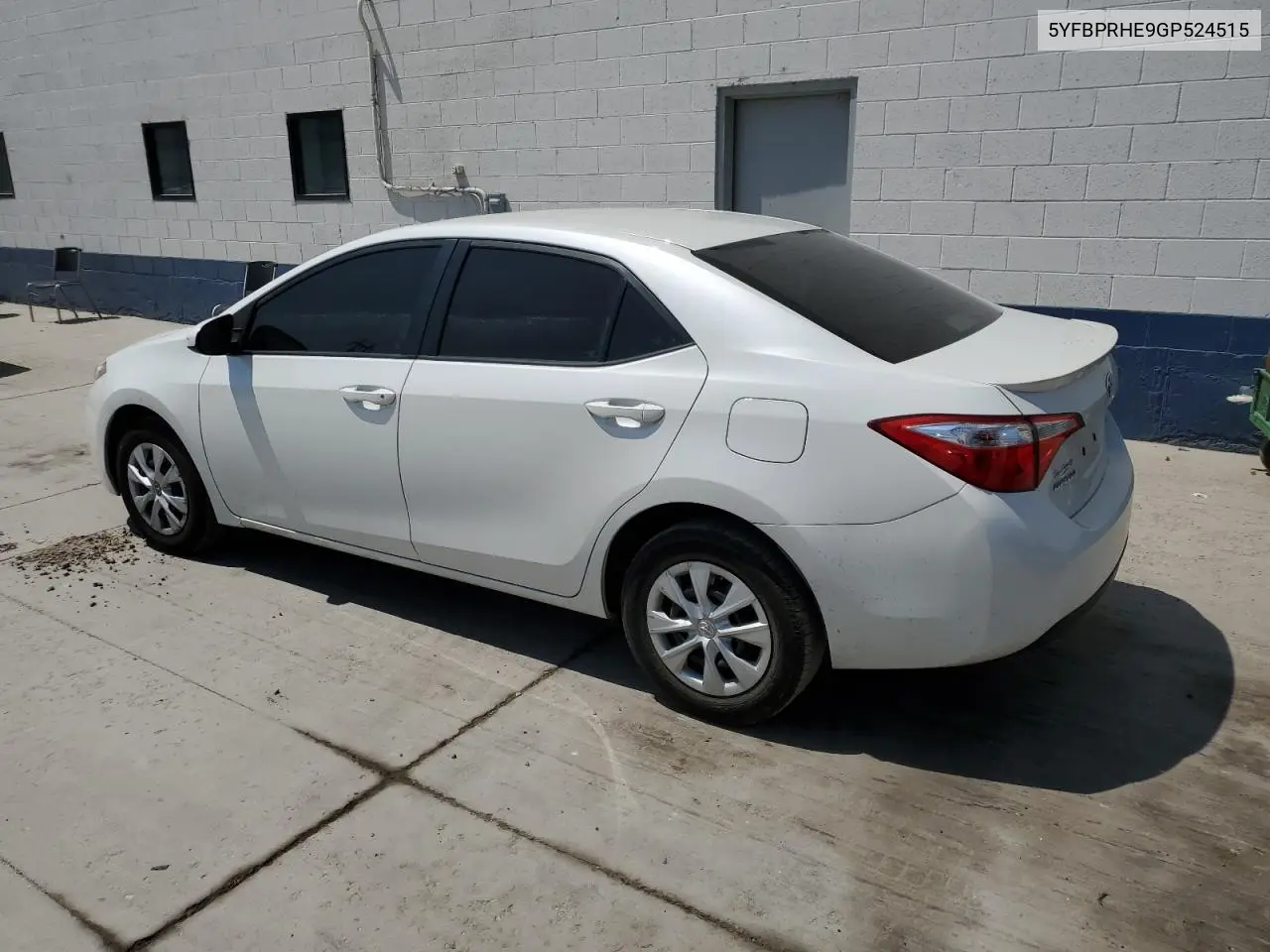 2016 Toyota Corolla Eco VIN: 5YFBPRHE9GP524515 Lot: 62898085