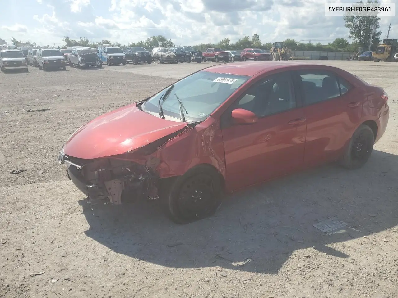 2016 Toyota Corolla L VIN: 5YFBURHE0GP483961 Lot: 63001975