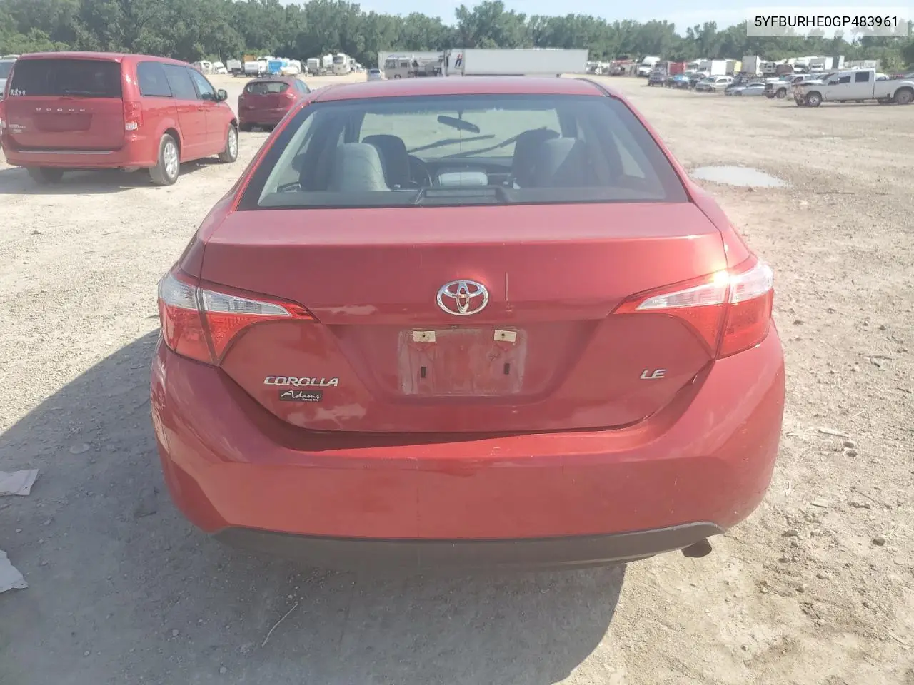 2016 Toyota Corolla L VIN: 5YFBURHE0GP483961 Lot: 63001975