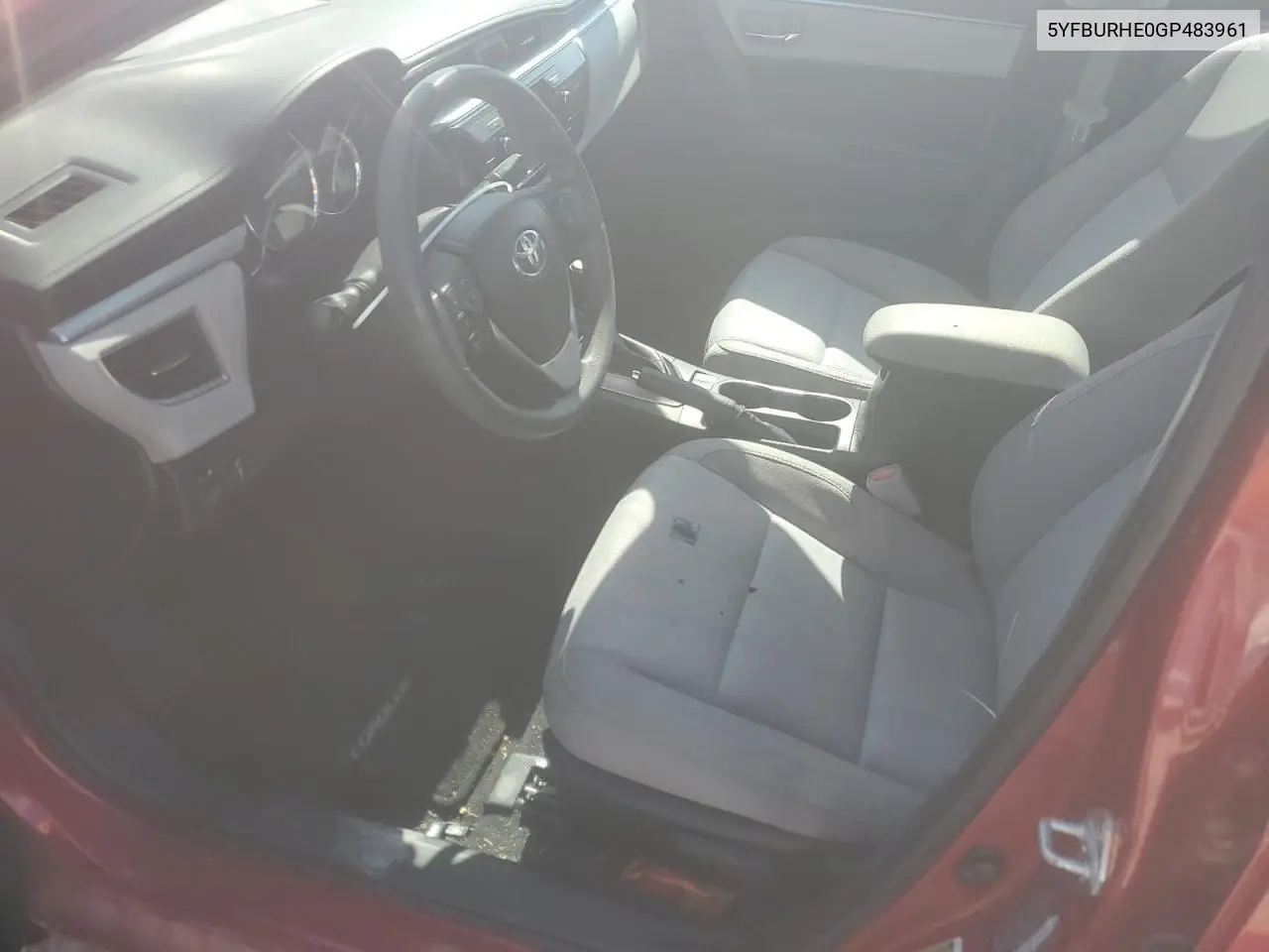 2016 Toyota Corolla L VIN: 5YFBURHE0GP483961 Lot: 63001975