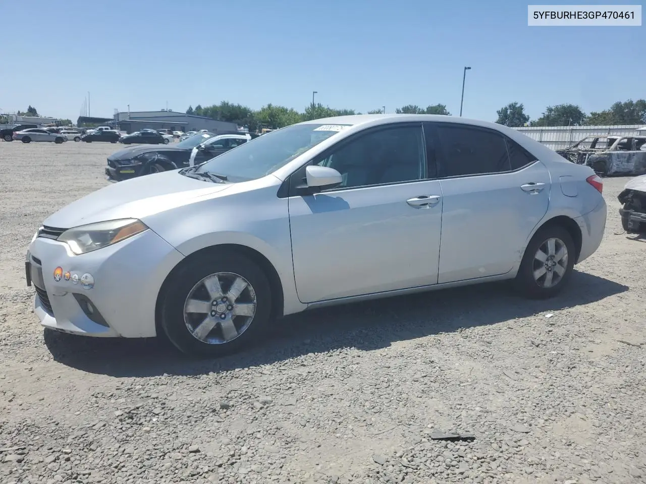 2016 Toyota Corolla L VIN: 5YFBURHE3GP470461 Lot: 63080175