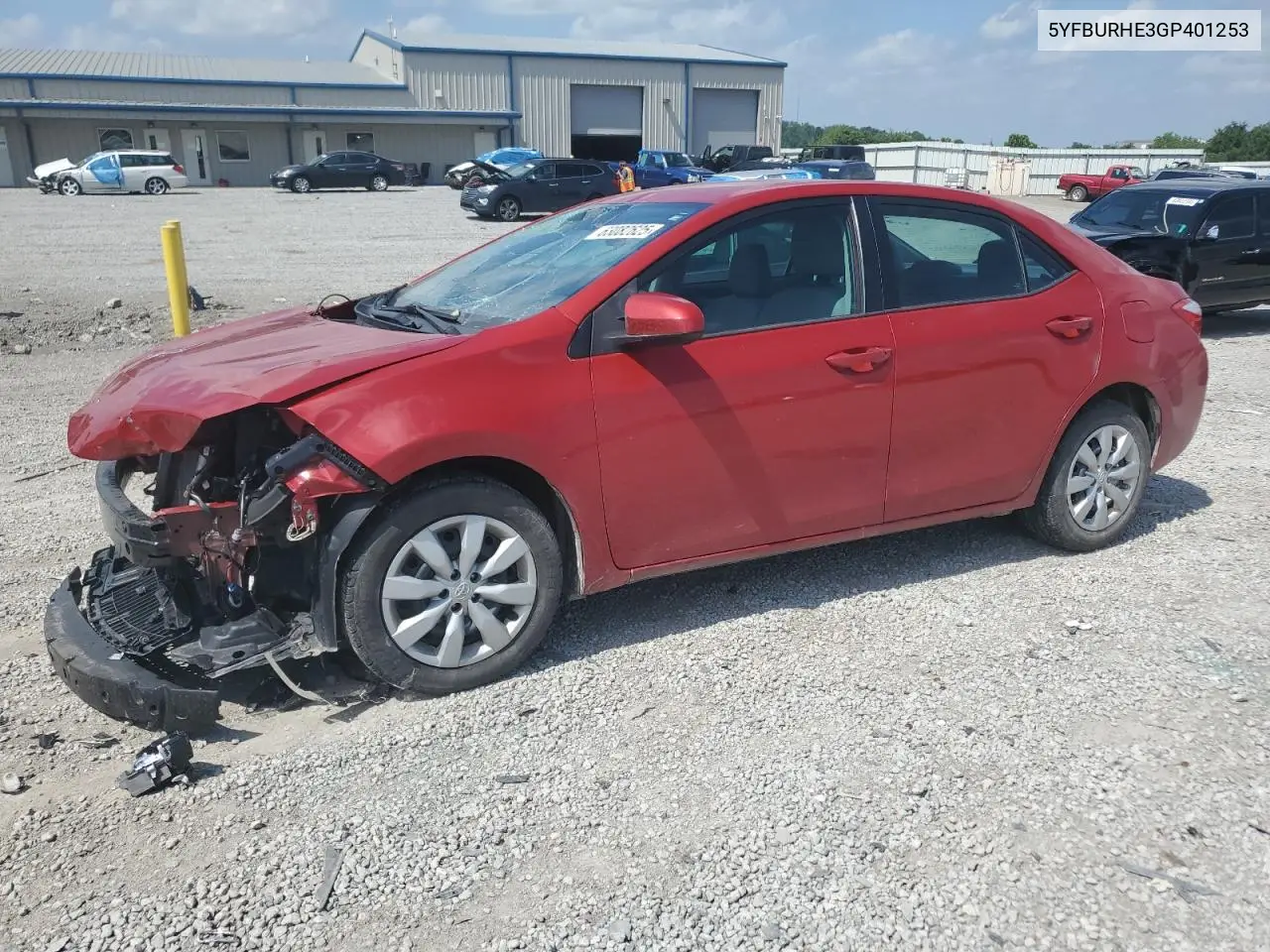 2016 Toyota Corolla L VIN: 5YFBURHE3GP401253 Lot: 63082625
