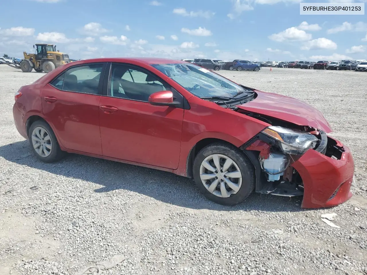 2016 Toyota Corolla L VIN: 5YFBURHE3GP401253 Lot: 63082625