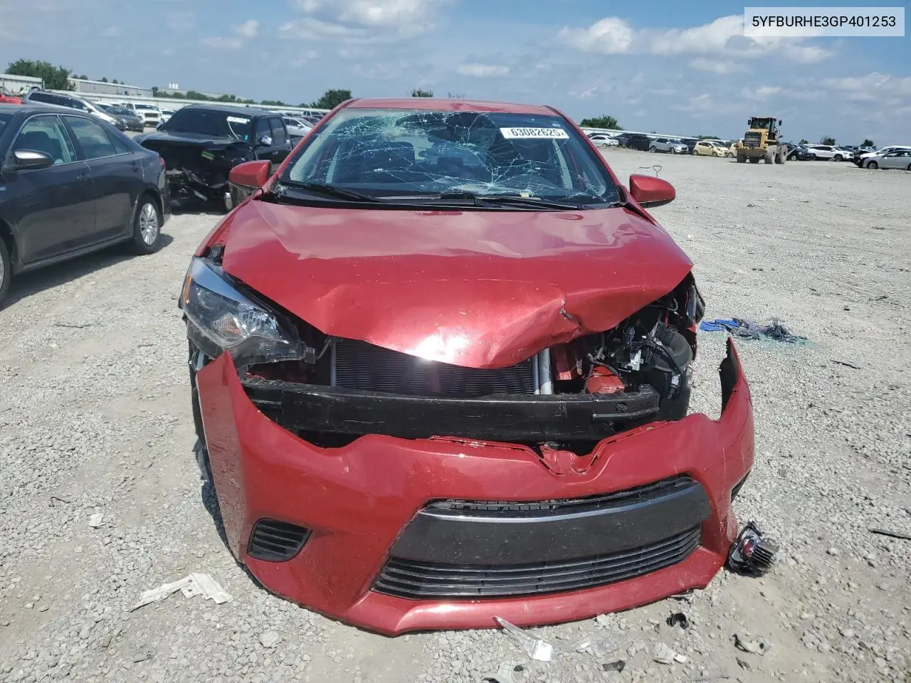 2016 Toyota Corolla L VIN: 5YFBURHE3GP401253 Lot: 63082625