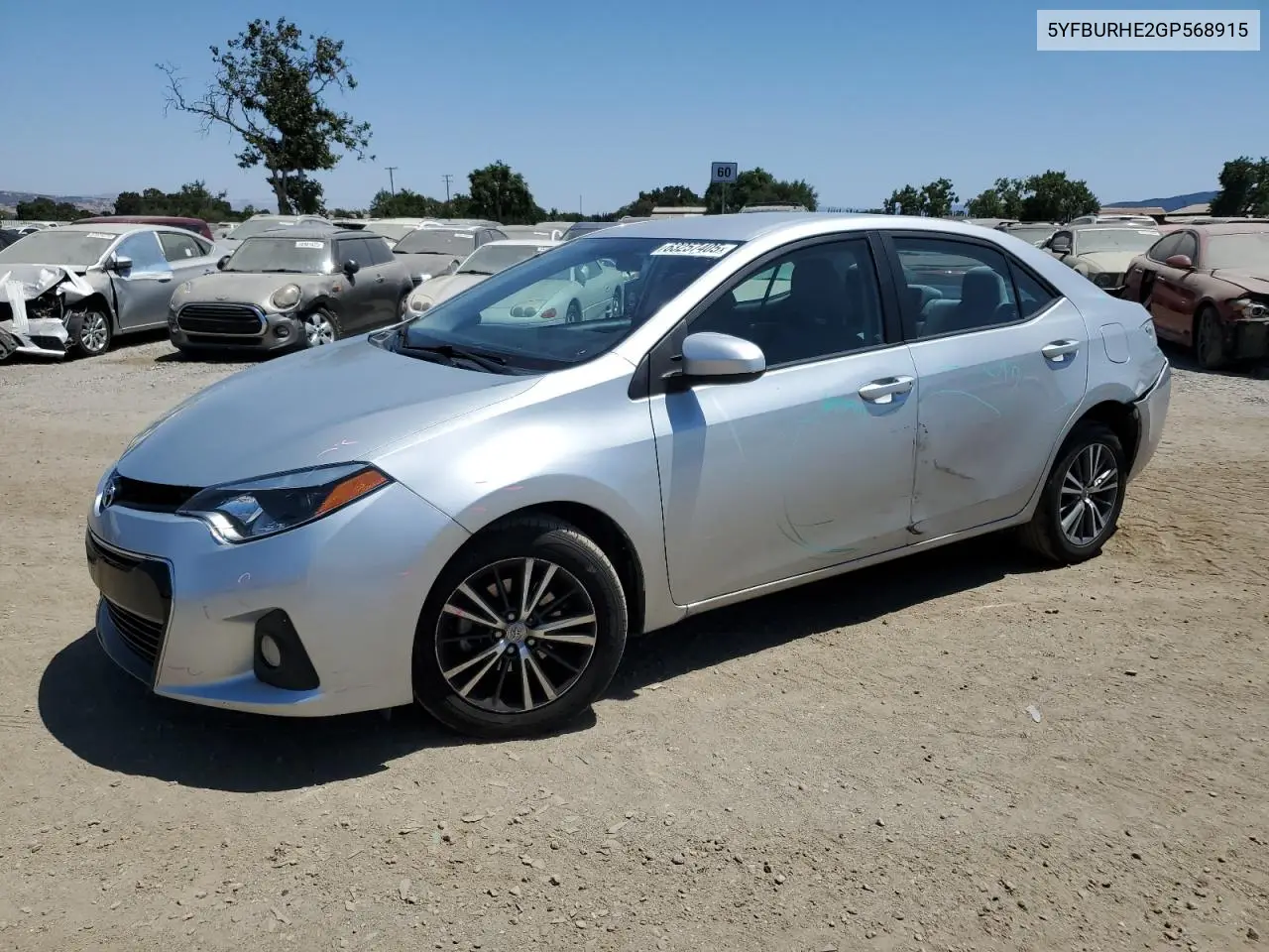 2016 Toyota Corolla L VIN: 5YFBURHE2GP568915 Lot: 63257405