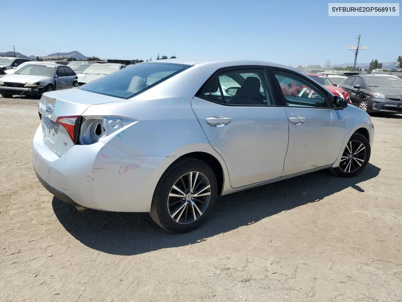 2016 Toyota Corolla L VIN: 5YFBURHE2GP568915 Lot: 63257405