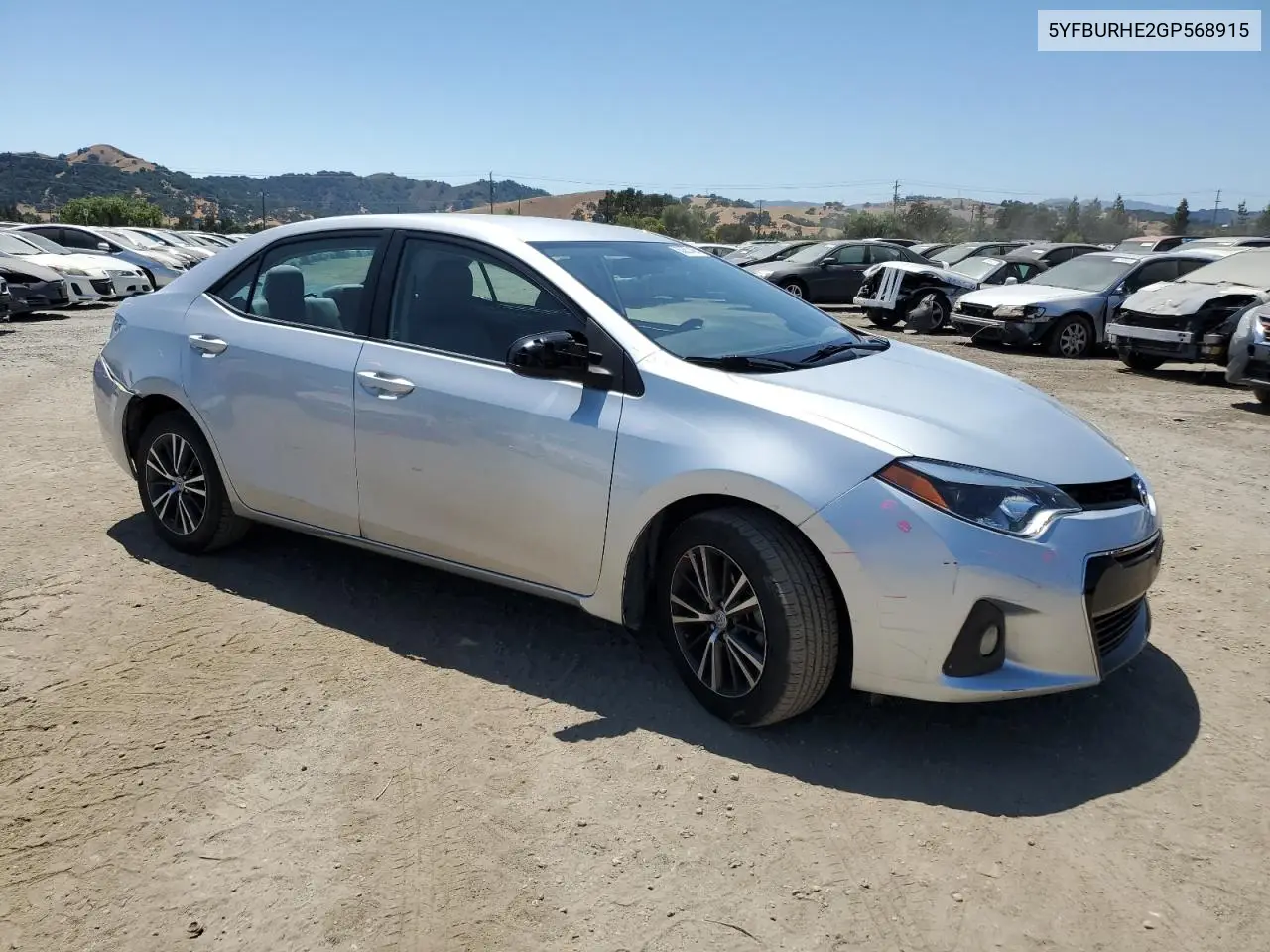 2016 Toyota Corolla L VIN: 5YFBURHE2GP568915 Lot: 63257405