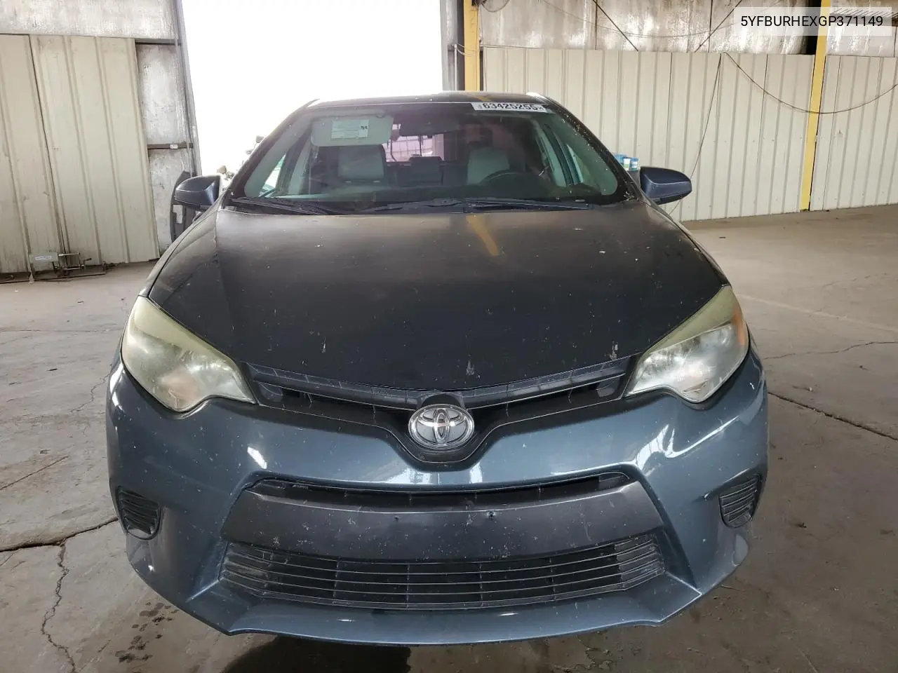 2016 Toyota Corolla L VIN: 5YFBURHEXGP371149 Lot: 63425255