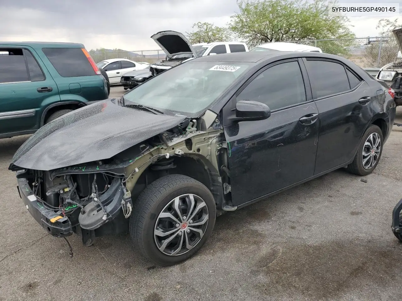 2016 Toyota Corolla L VIN: 5YFBURHE5GP490145 Lot: 63449375