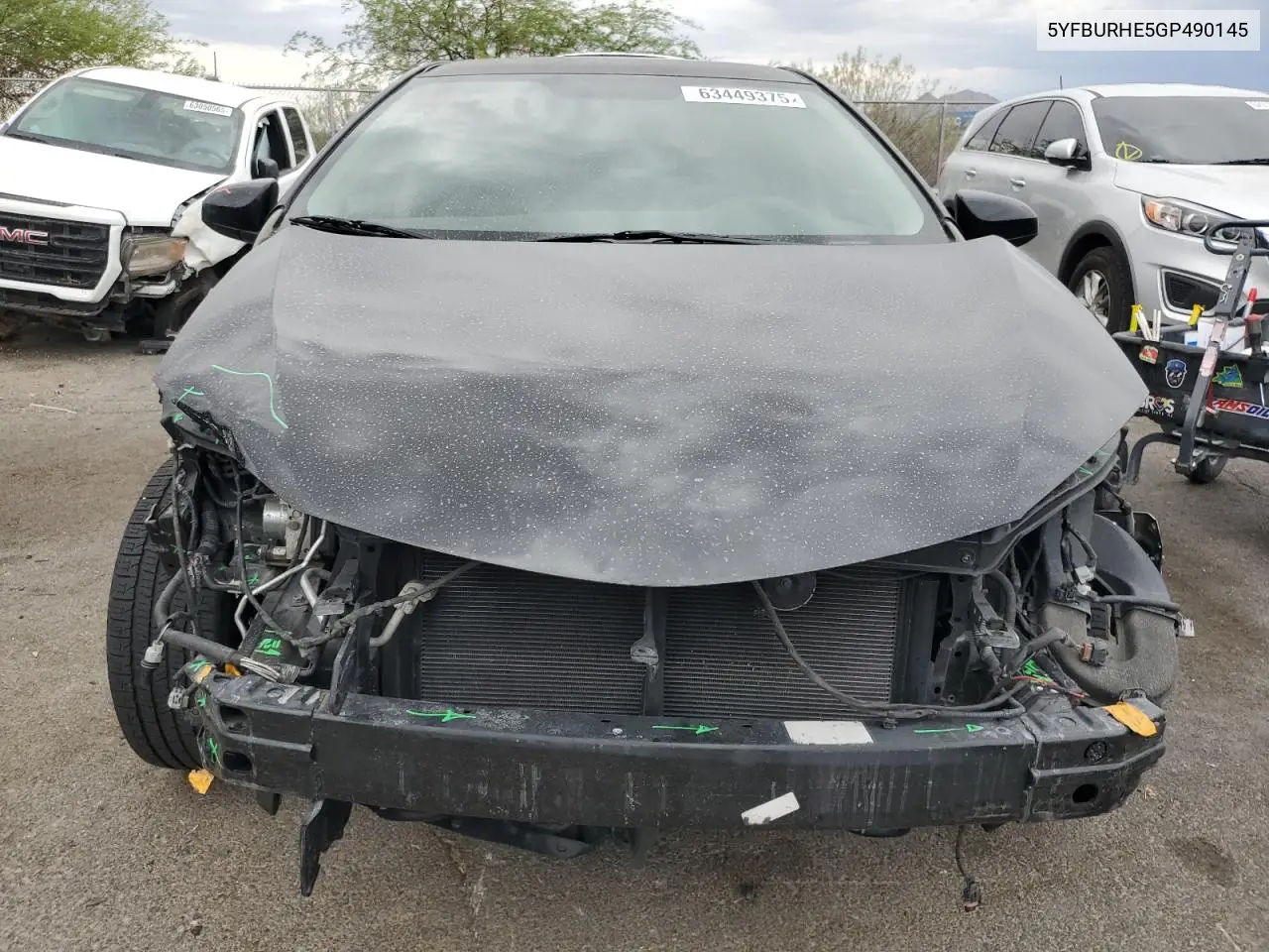 2016 Toyota Corolla L VIN: 5YFBURHE5GP490145 Lot: 63449375