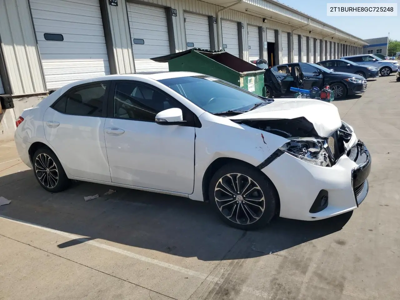 2016 Toyota Corolla L VIN: 2T1BURHE8GC725248 Lot: 63537465
