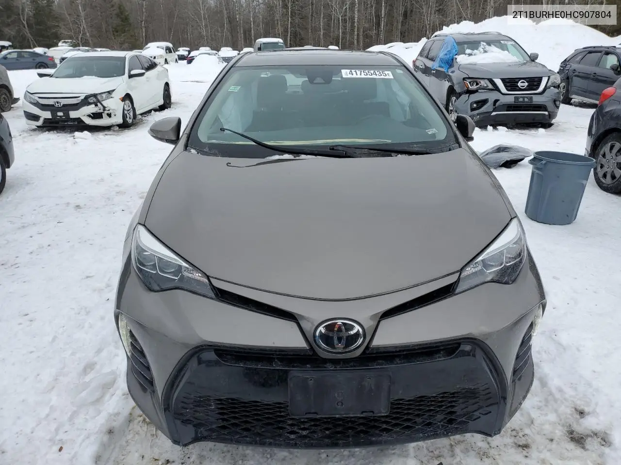 2017 Toyota Corolla L VIN: 2T1BURHE0HC907804 Lot: 41755435