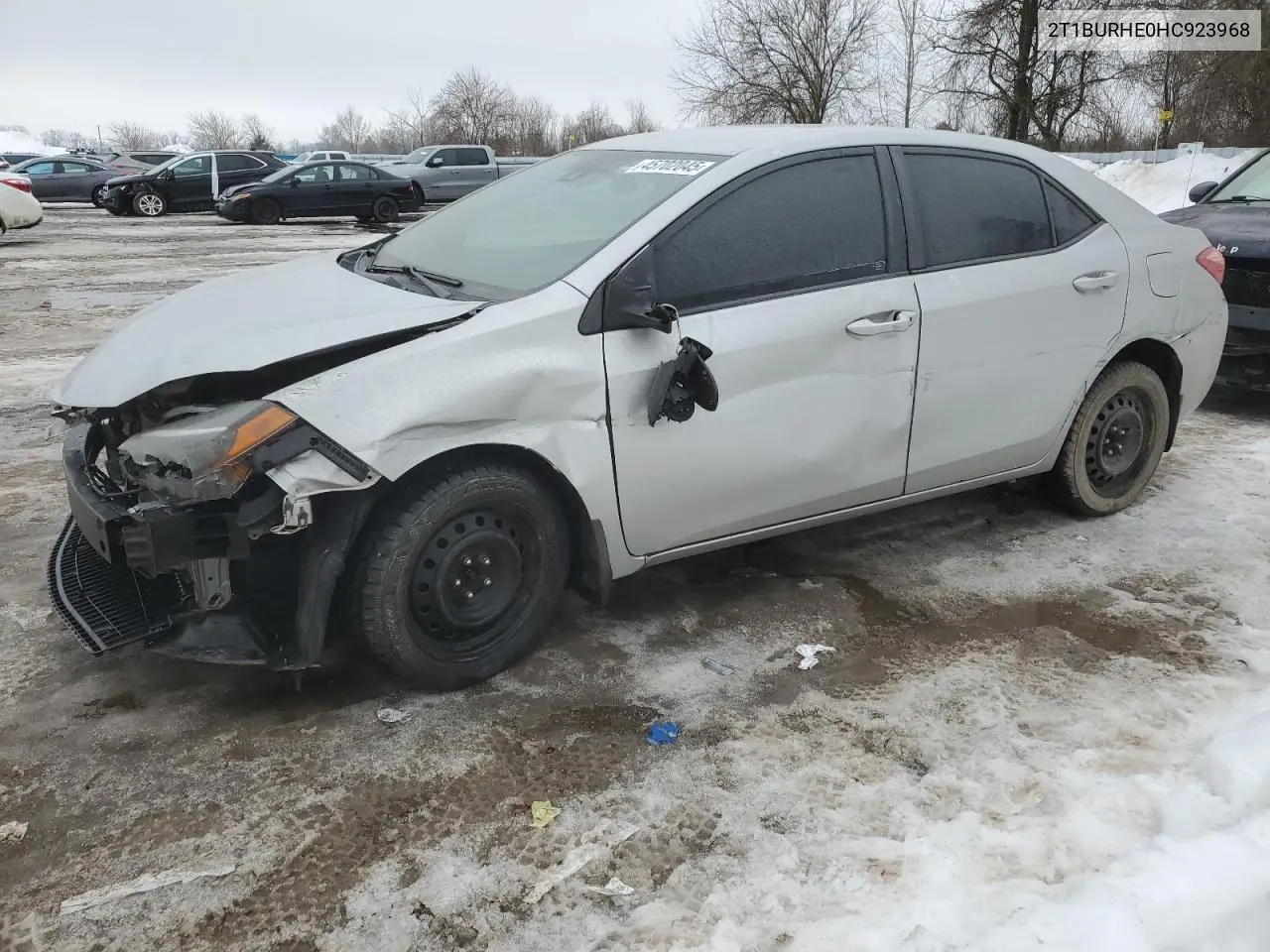 2017 Toyota Corolla L VIN: 2T1BURHE0HC923968 Lot: 45702045