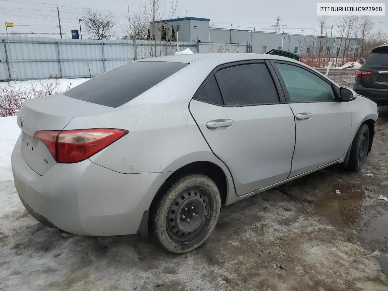 2017 Toyota Corolla L VIN: 2T1BURHE0HC923968 Lot: 45702045