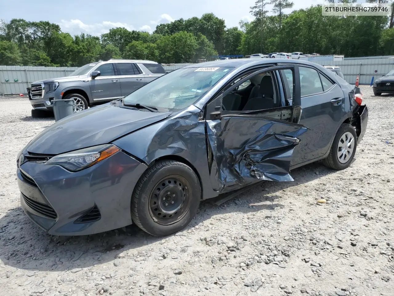 2017 Toyota Corolla L VIN: 2T1BURHE5HC759746 Lot: 55236065