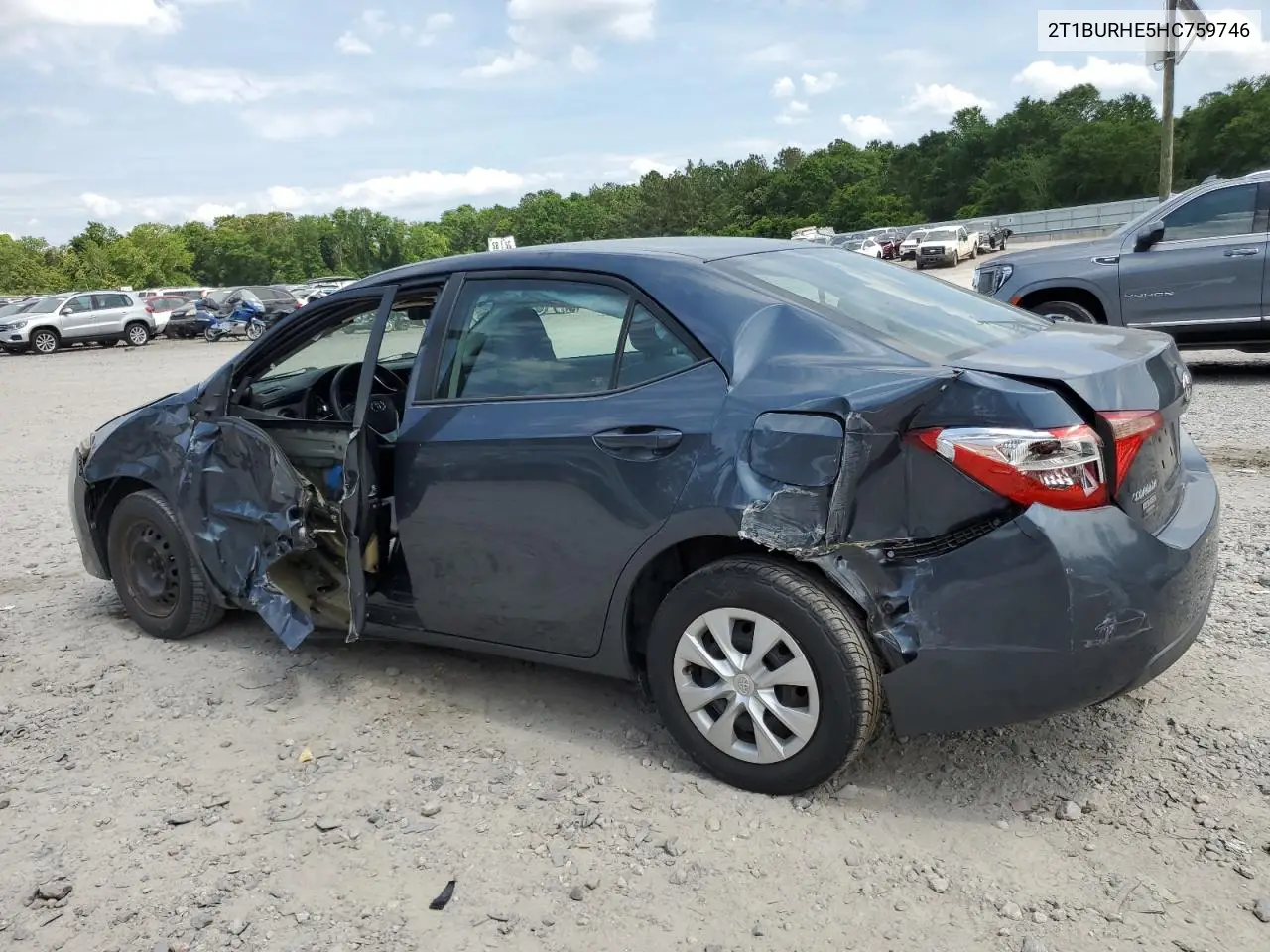 2017 Toyota Corolla L VIN: 2T1BURHE5HC759746 Lot: 55236065