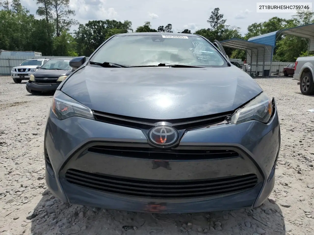 2017 Toyota Corolla L VIN: 2T1BURHE5HC759746 Lot: 55236065