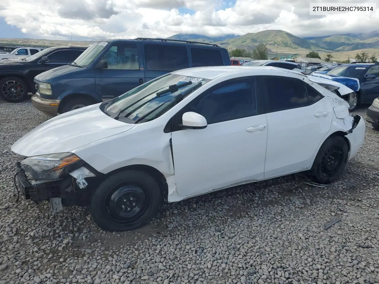 2017 Toyota Corolla L VIN: 2T1BURHE2HC795314 Lot: 56388175